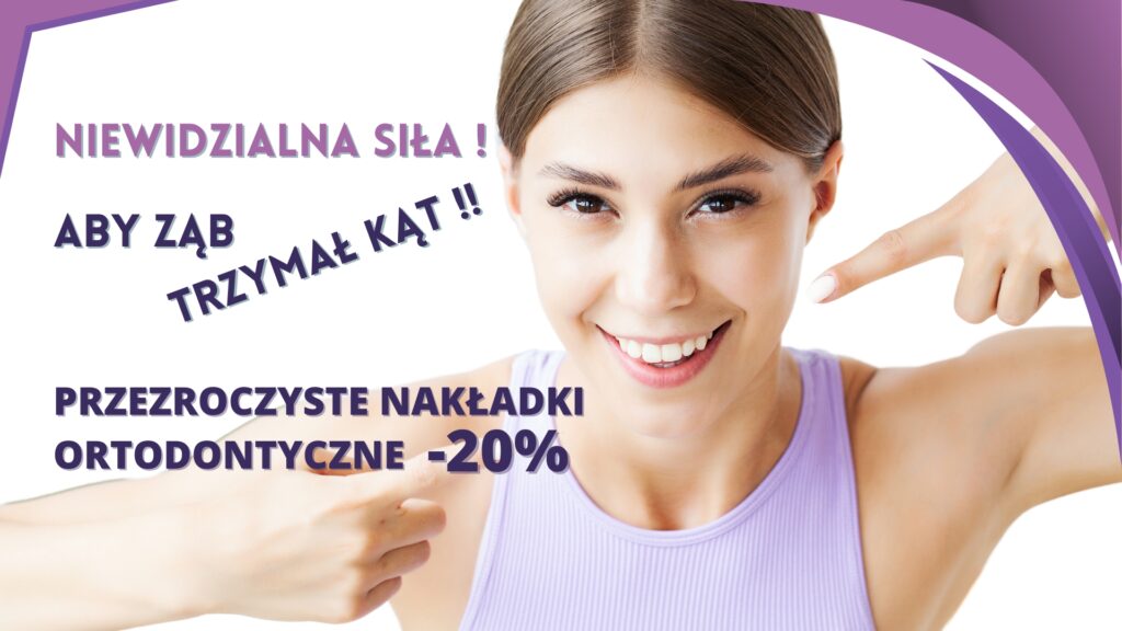 Nakładki prostujące zęby promocja smileline centrum ortodontyczne Warszawa